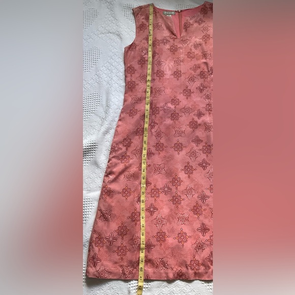 Tommy Bahama Vintage Peach Floral Sleeveless Dress - Picture 8 of 9